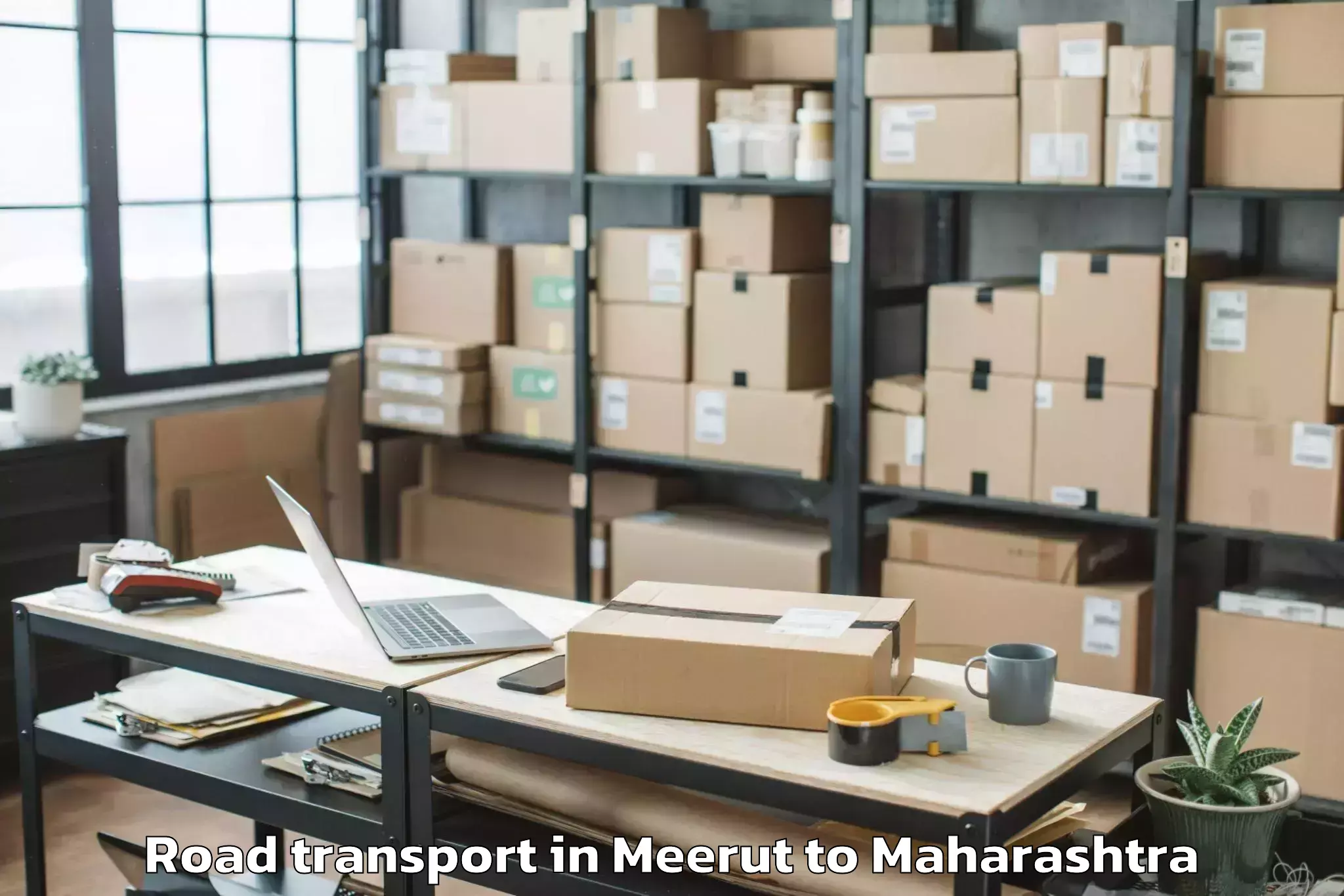 Leading Meerut to Pombhurna Road Transport Provider